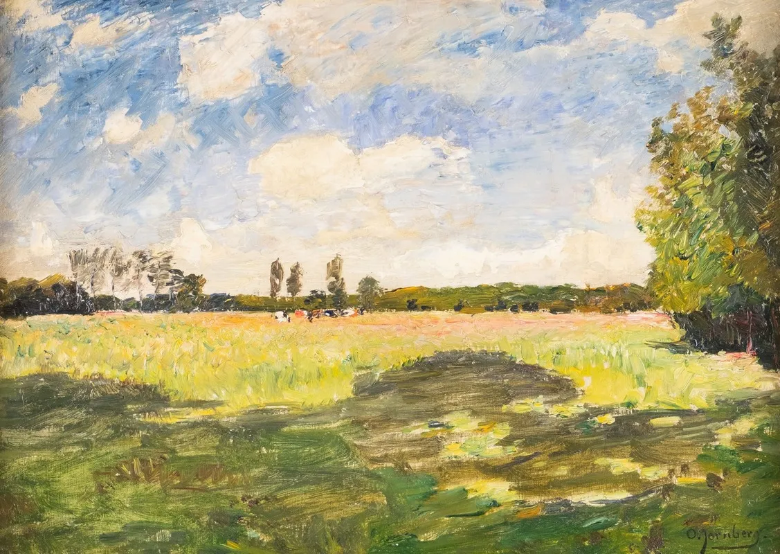 Summer Landscape 12 Wall Art by August Jernberg - High-Resolution Digital Print