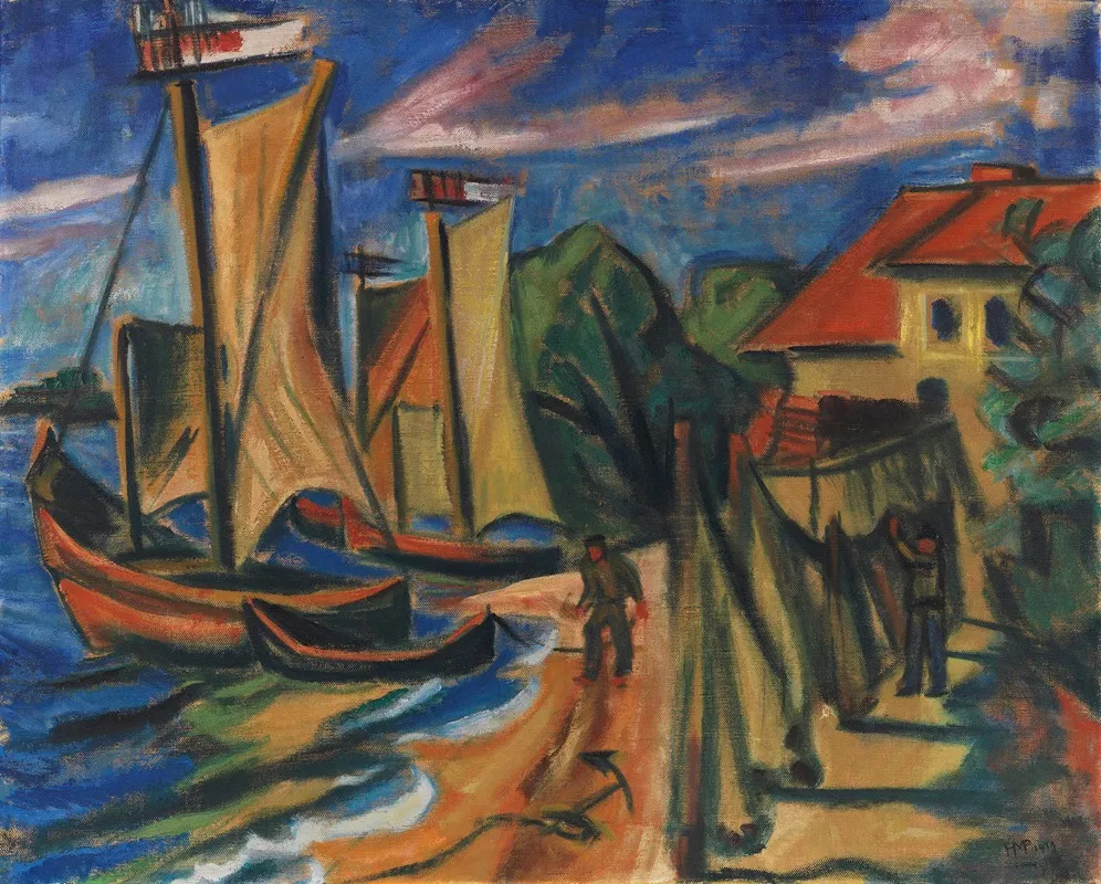Summer Morning 6 Wall Art by Hermann Max Pechstein - High-Resolution Digital Print
