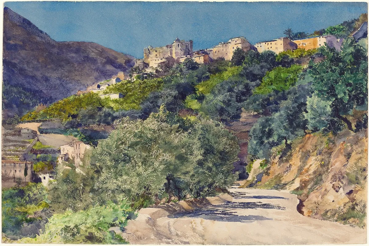 Sun Drenched Hills Near Menton