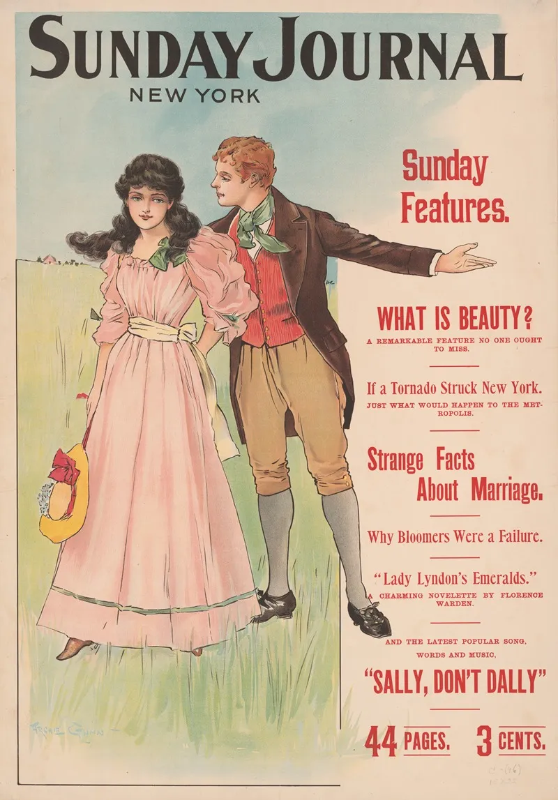 Sunday Journal New York Sunday Features Wall Art by Archie Gunn - High-Resolution Digital Print