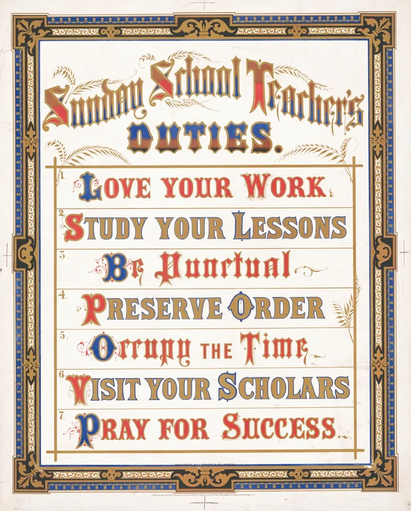 Sunday School Teachers Duties 2