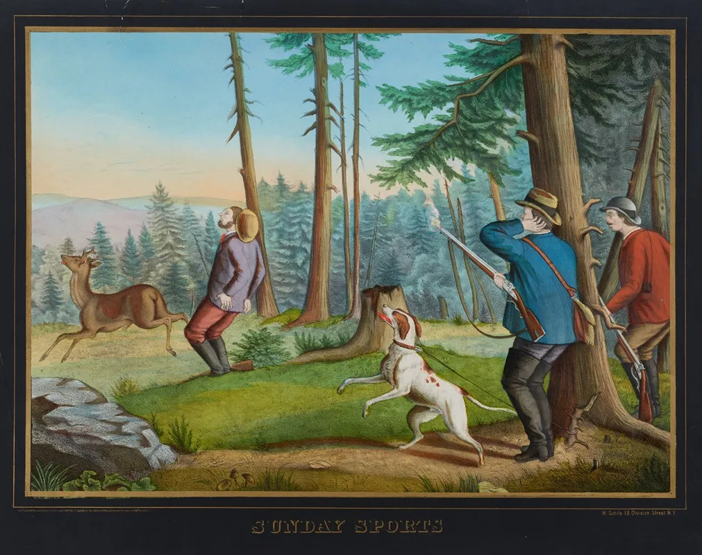 Sunday Sports 2 Wall Art by Henry Jerome Schile - High-Resolution Digital Print