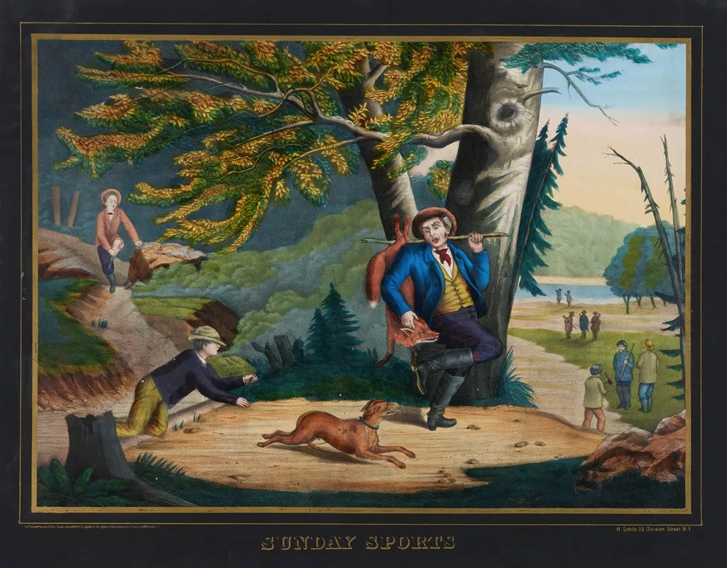 Sunday Sports Wall Art by Henry Jerome Schile - High-Resolution Digital Print