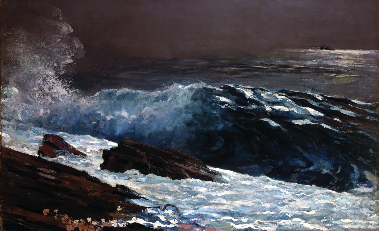 Sunlight On The Coast Wall Art by Winslow Homer - High-Resolution Digital Print