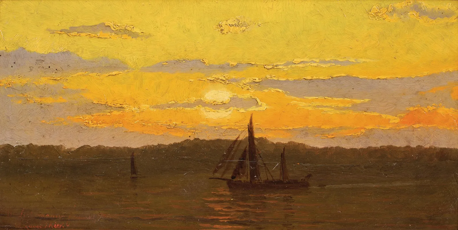Sunset 32 Wall Art by Manfred Lindemann-Frommel - High-Resolution Digital Print