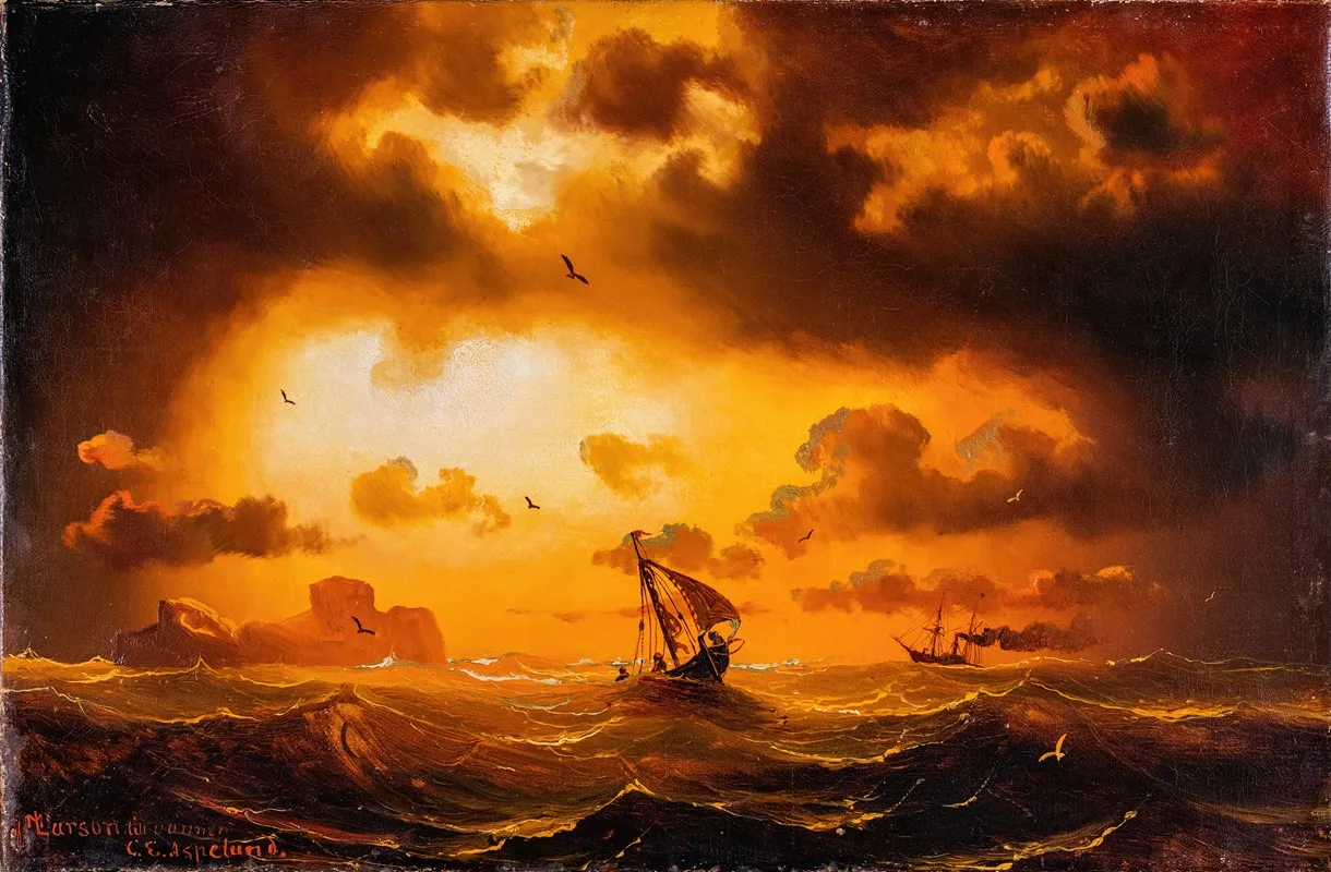 Sunset At Sea