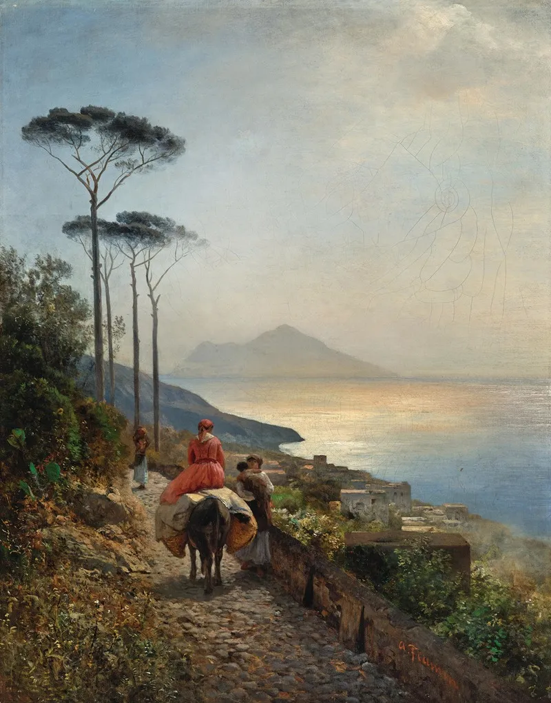 Sunset At The Bay Of Naples
