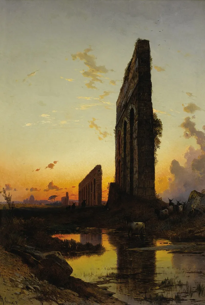 Sunset By The Ruins