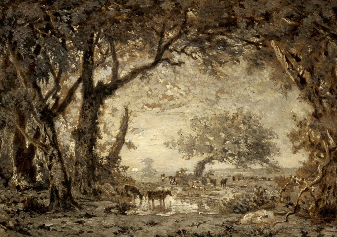Sunset From The Forest Of Fontainebleau