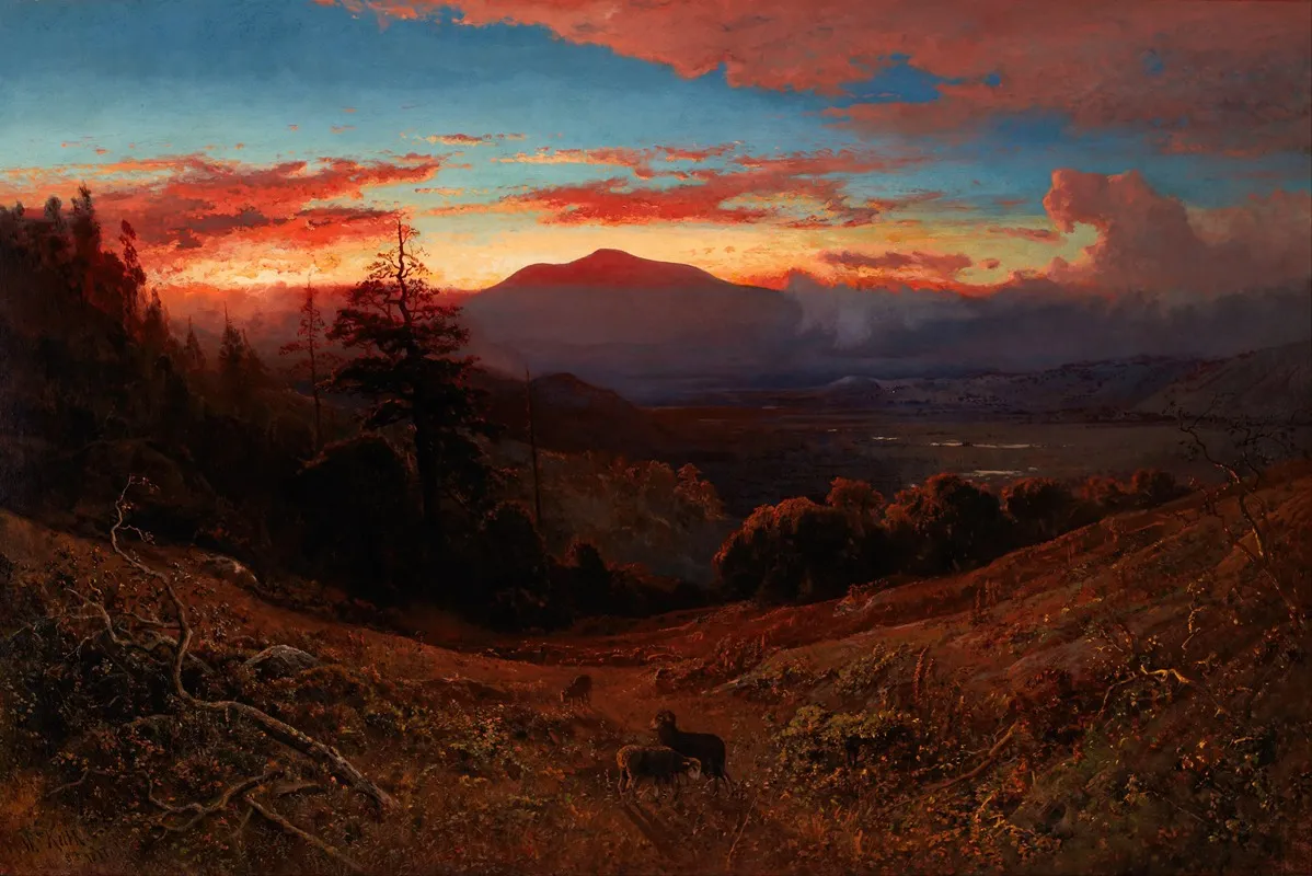 Sunset On Mount Diablo Marin Sunset