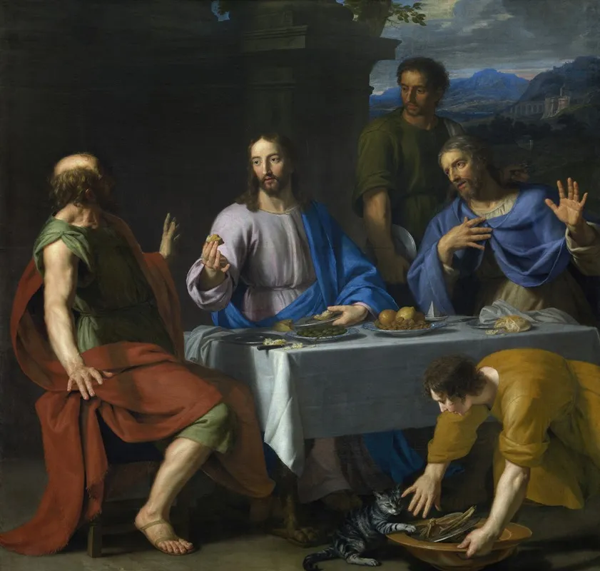 Supper At Emmaus 10 Wall Art by Jean-Baptiste de Champaigne - High-Resolution Digital Print