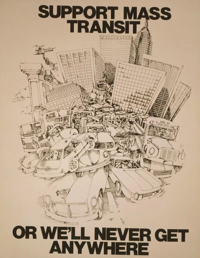 Support Mass Transit Or Well Never Get Anywhere Wall Art by Anonymous - High-Resolution Digital Print