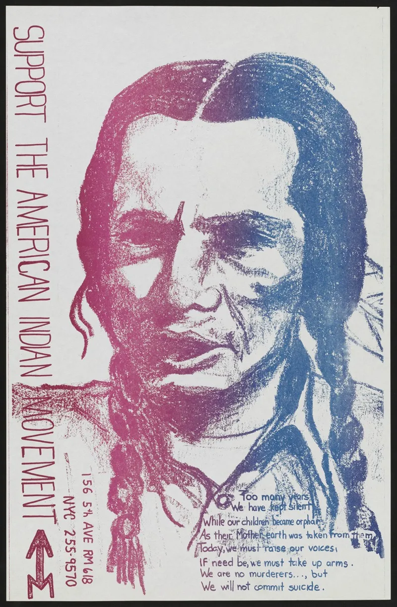 Support The American Indian Movement Wall Art by Anonymous - High-Resolution Digital Print