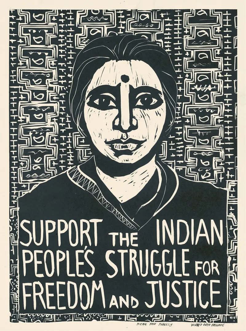 Support The Indian Peoples Struggle For Freedom And Justice Wall Art by Rachael Romero - High-Resolution Digital Print