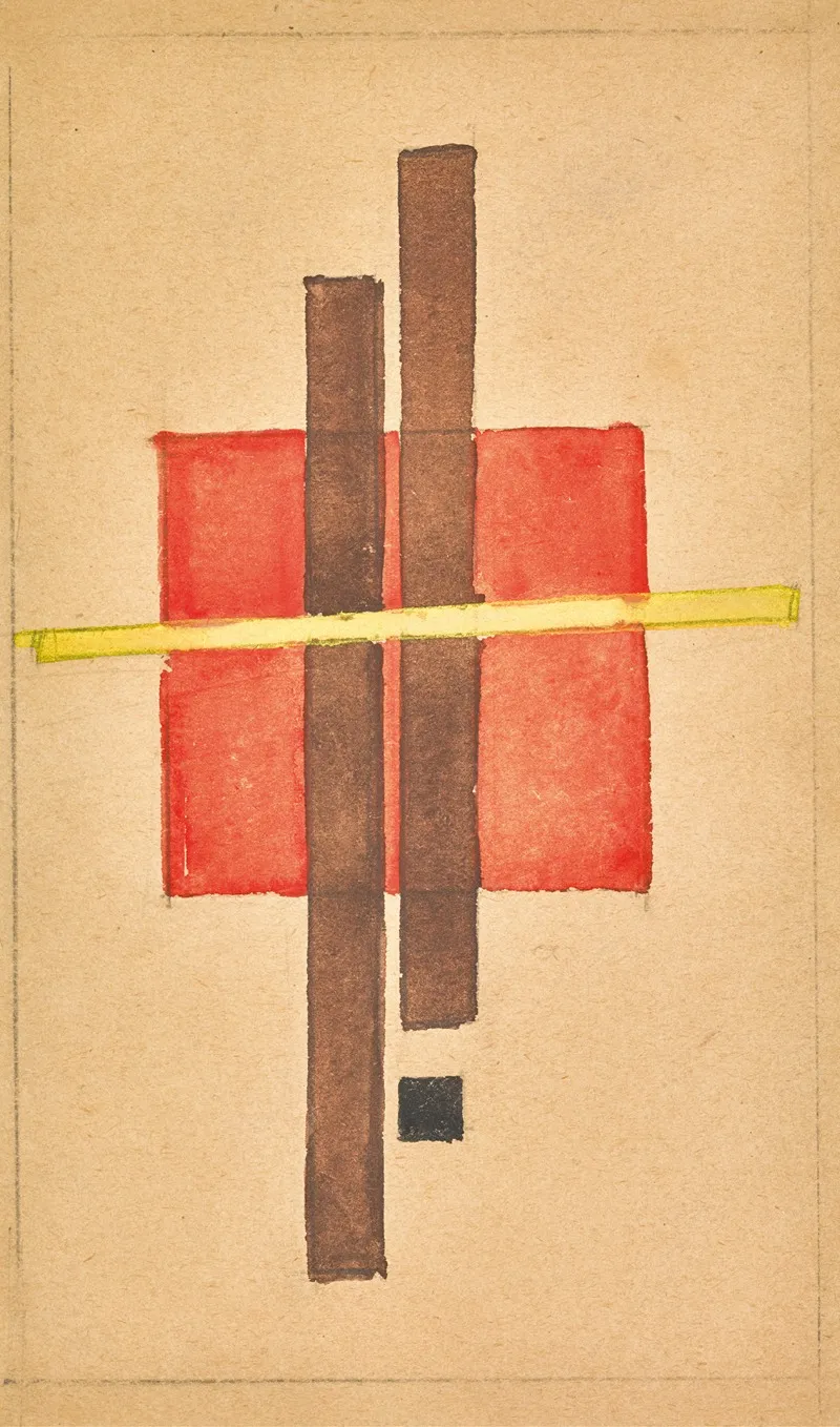 Suprematist Composition 2 Wall Art by Ilya Grigorievich Chashnik - High-Resolution Digital Print