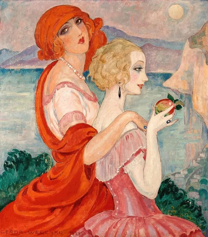 Sur La Route Danacapri Wall Art by Gerda Wegener - High-Resolution Digital Print