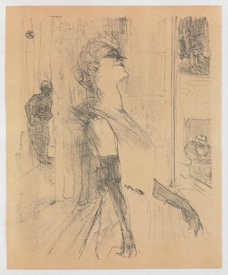 Sur La Scene Wall Art by Henri de Toulouse-Lautrec - High-Resolution Digital Print