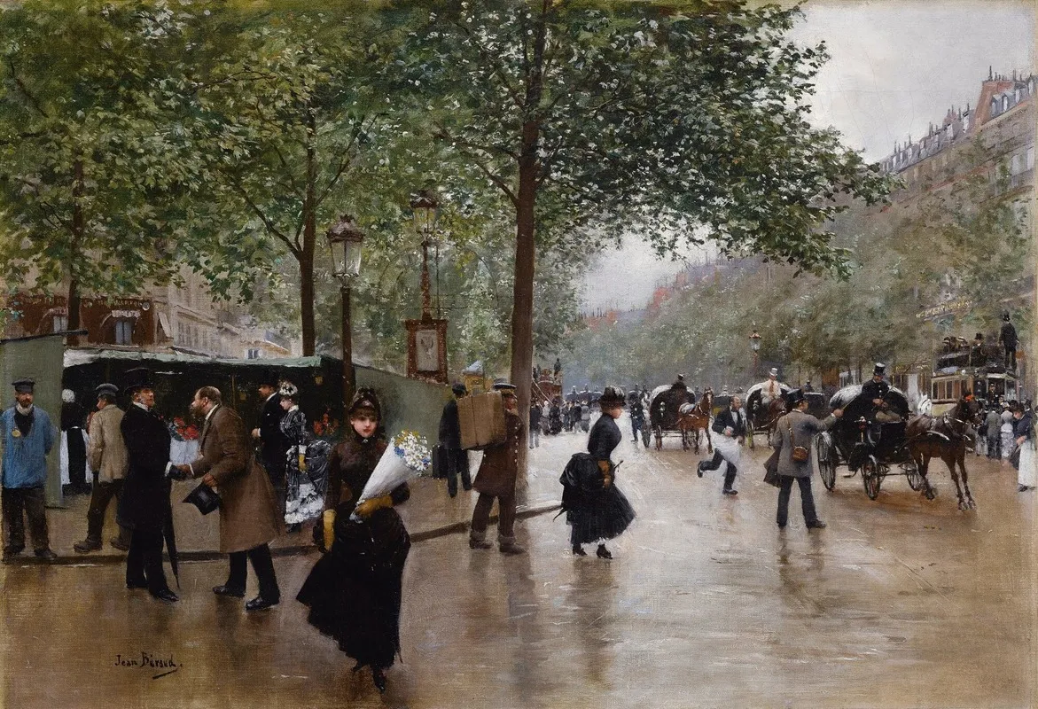 Sur Les Grands Boulevards Wall Art by Jean Béraud - High-Resolution Digital Print