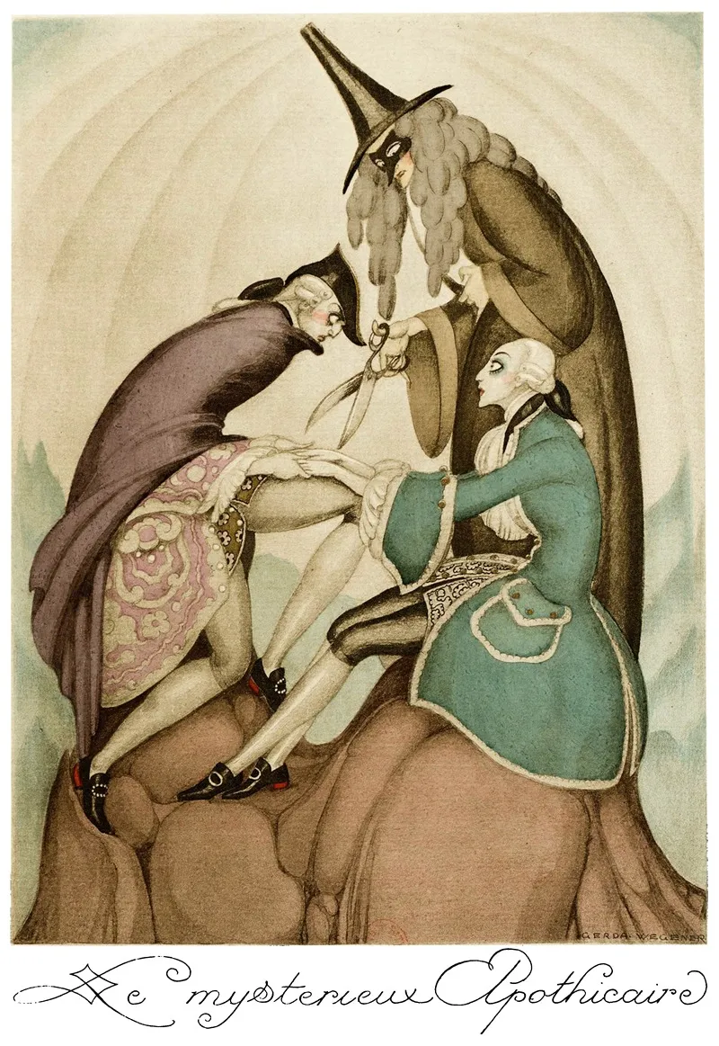 Sur Talons Rouges Pl 06 Wall Art by Gerda Wegener - High-Resolution Digital Print