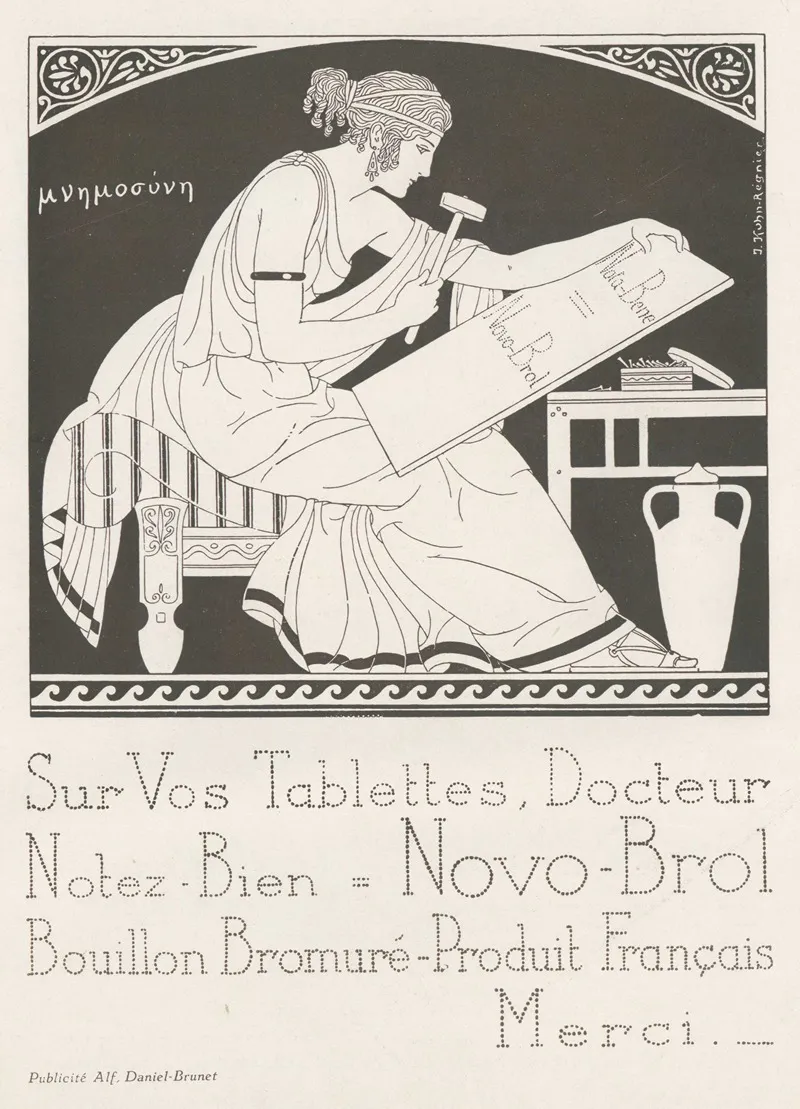 Sur Vos Tablettes Docteur Notez Bien Novo Brol Wall Art by Joseph Kuhn-Régnier - High-Resolution Digital Print