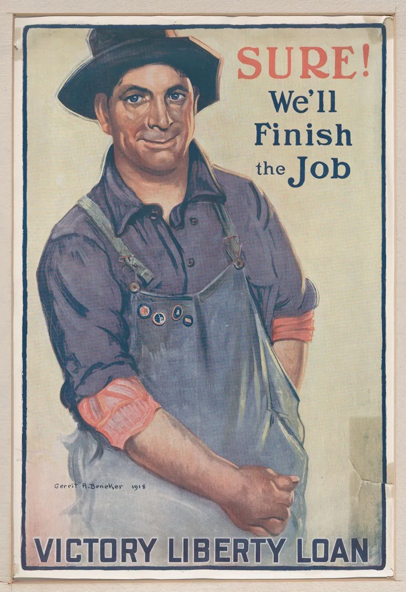 Sure Well Finish The Job Wall Art by Gerrit A. Beneker - High-Resolution Digital Print
