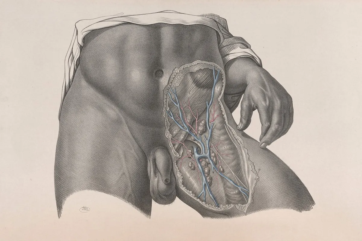 Surgical Anatomy Pl 26 Wall Art by Joseph Maclise - High-Resolution Digital Print