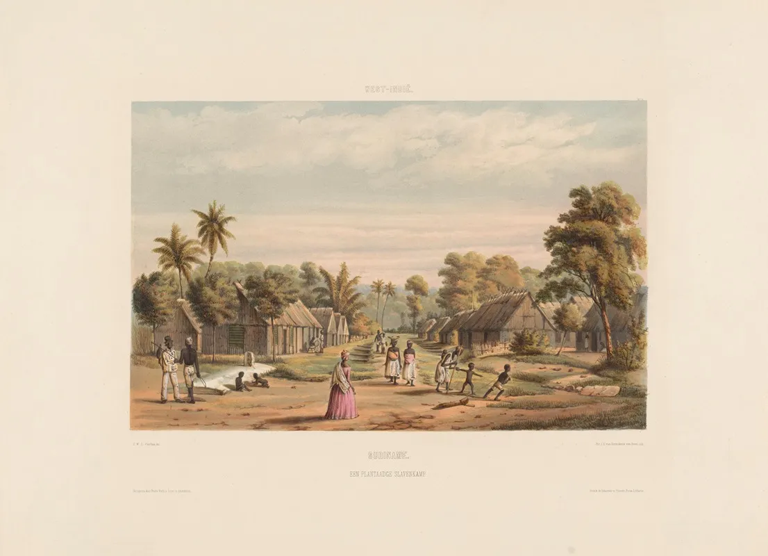 Suriname Een Plantaadge Slavenkamp Wall Art by Gerard Voorduin - High-Resolution Digital Print