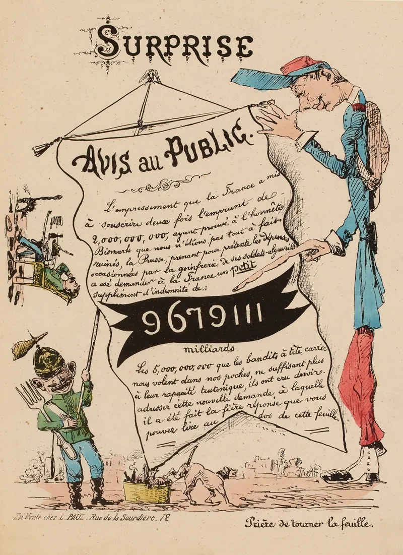 Surprise Avis Au Public Wall Art by Achille Belloguet - High-Resolution Digital Print