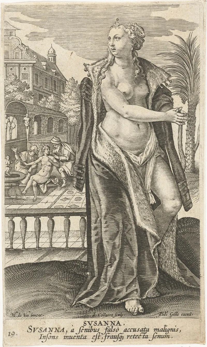 Susanna 4 Wall Art by Jan Collaert II - High-Resolution Digital Print