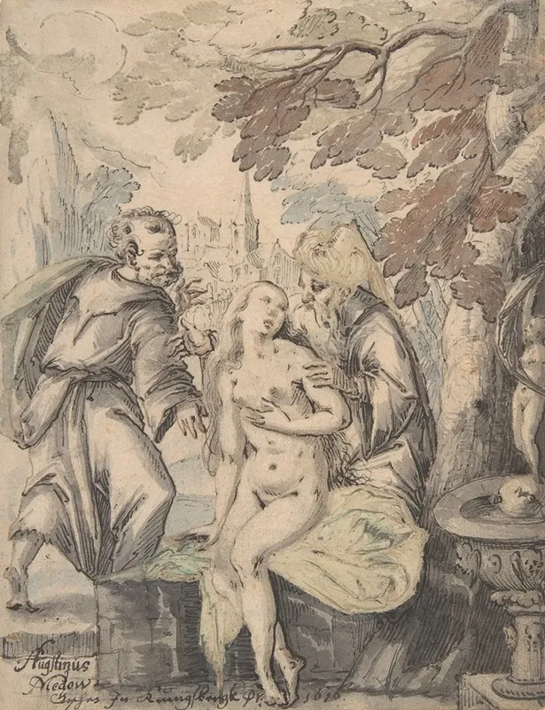 Susanna And The Elders 17 Wall Art by Augustin Medow - High-Resolution Digital Print
