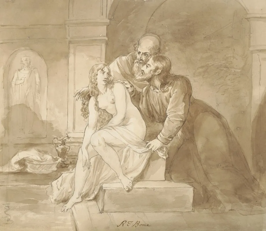 Susanna And The Elders 32 Wall Art by Robert Trewick Bone - High-Resolution Digital Print