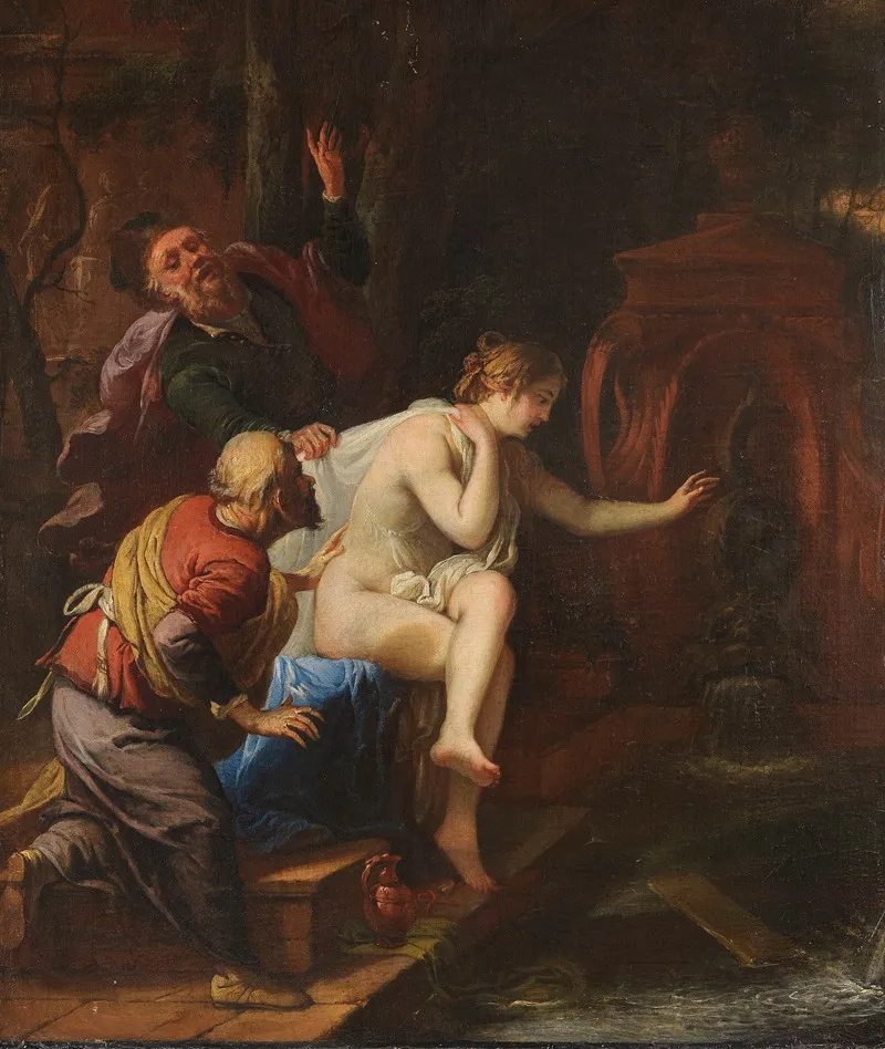 Susanna Und Die Beiden Alten 4 Wall Art by Johann von Spillenberger - High-Resolution Digital Print