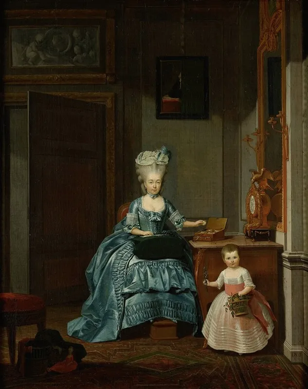 Susanna Van Collen Nee Mogge And Her Daughter