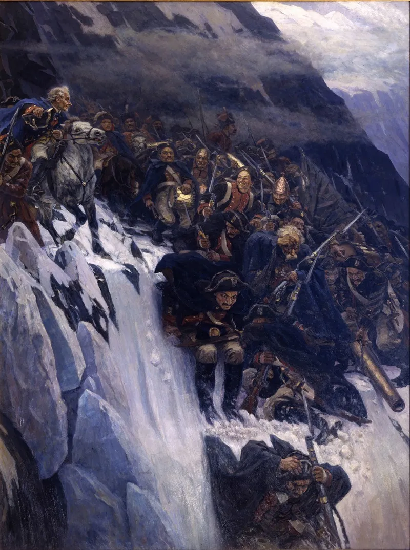 Suvorov Crossing The Alps In 1799