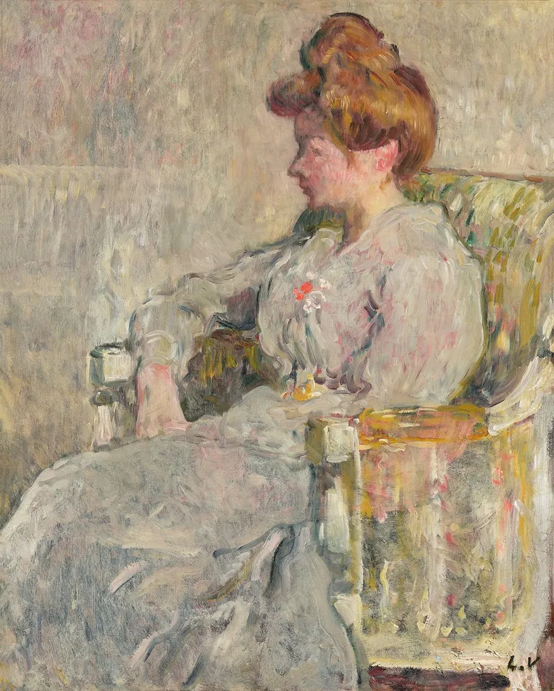 Suzanne Valtat Dans Le Fauteuil Directoire Wall Art by Louis Valtat - High-Resolution Digital Print
