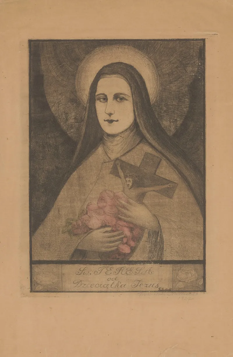 Sw Teresa Od Dzieciatka Jezus Wall Art by Franciszek Siedlecki - High-Resolution Digital Print