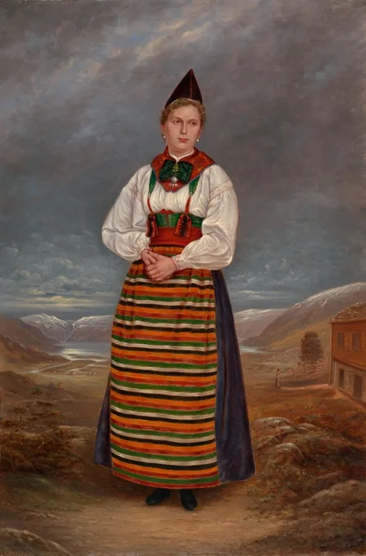 Swedish Lady Wall Art by Antonio Zeno Shindler - High-Resolution Digital Print
