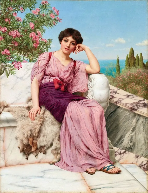 Sweet Dreams Wall Art by John William Godward - High-Resolution Digital Print