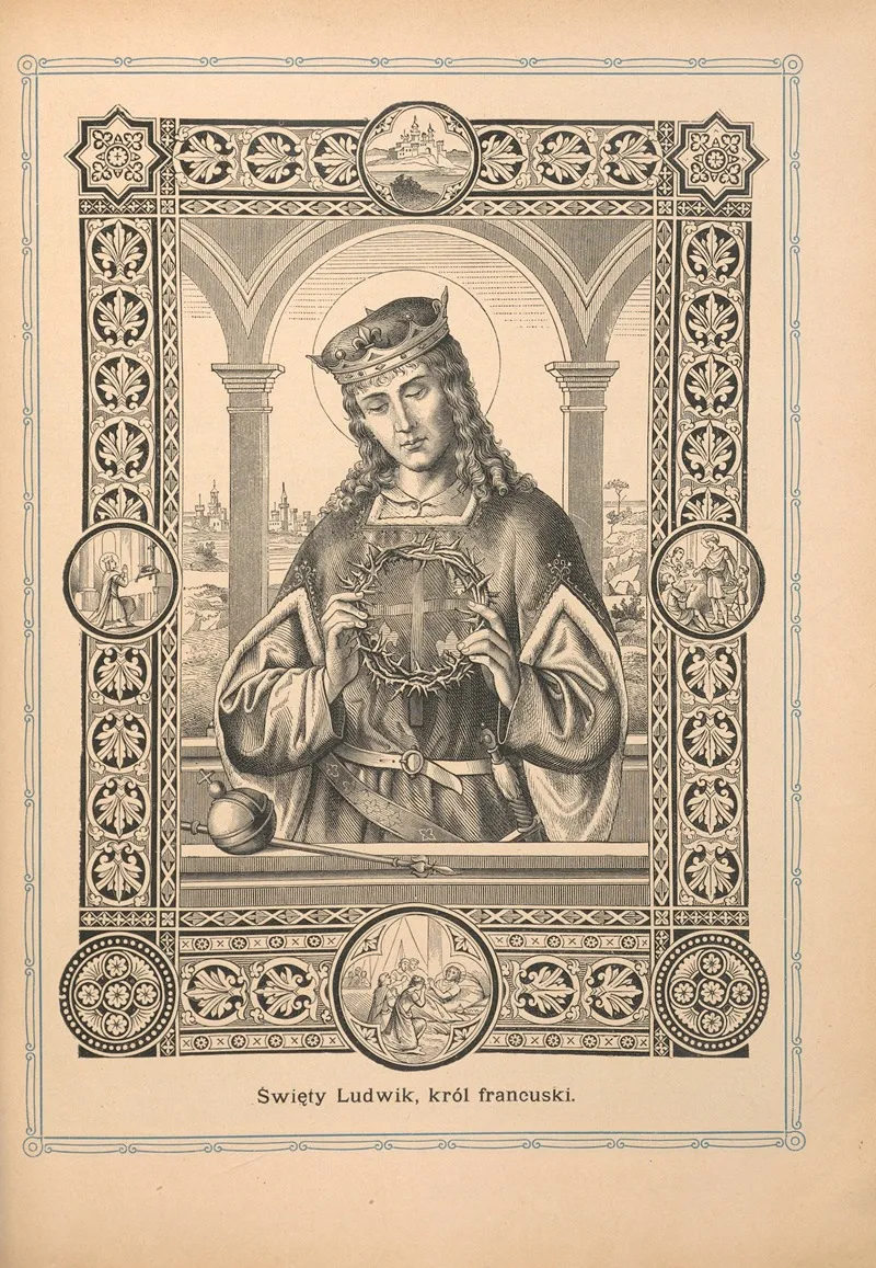 Swiety ludwik krol francuski Wall Art by Otto Bitschnau - High-Resolution Digital Print