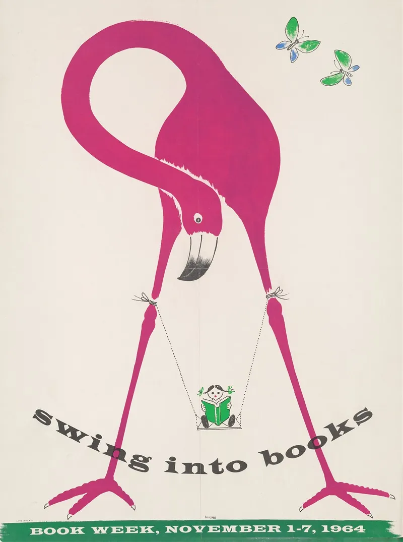 Swing Into Books Book Week November 1 7 1964 Wall Art by Bruno Munari - High-Resolution Digital Print