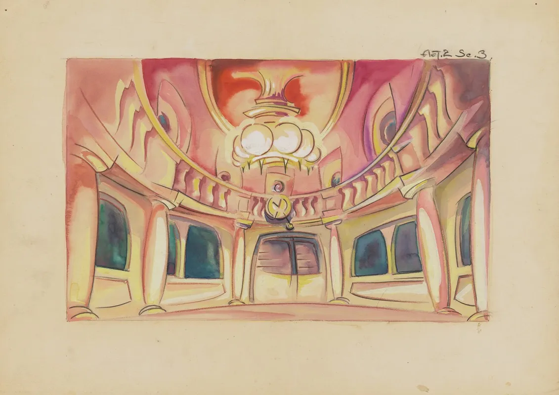 Swing It Act 2 Scene 3 Show Boat Scene Salon Wall Art by Victor Zonoff - High-Resolution Digital Print