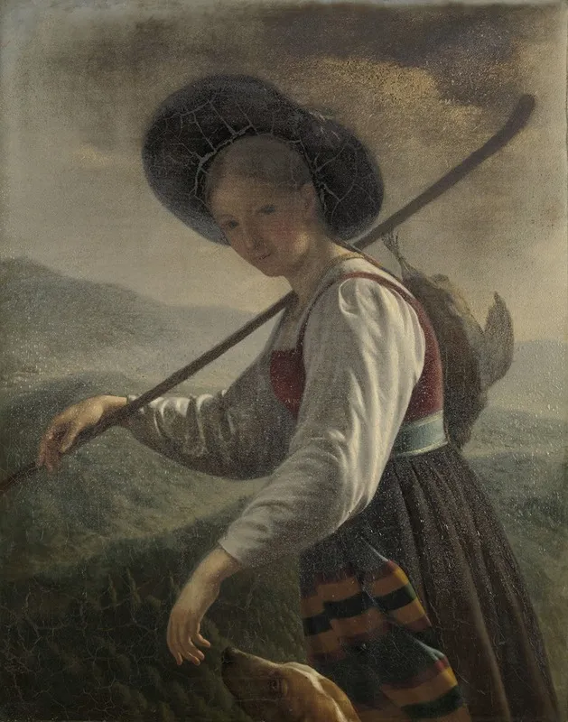 Swiss Peasant Woman Wall Art by Cornelis Cels - High-Resolution Digital Print