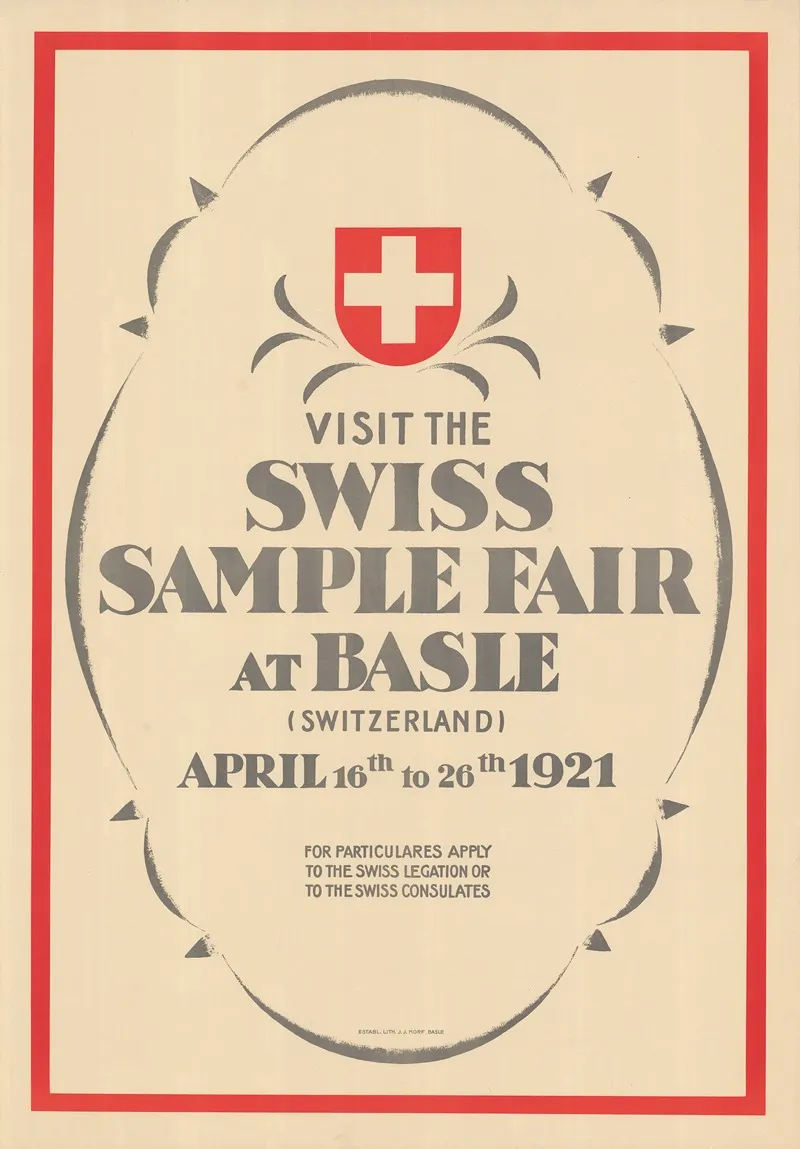 Swiss Sample Fair At Basle Wall Art by Ferdinand Erbe - High-Resolution Digital Print
