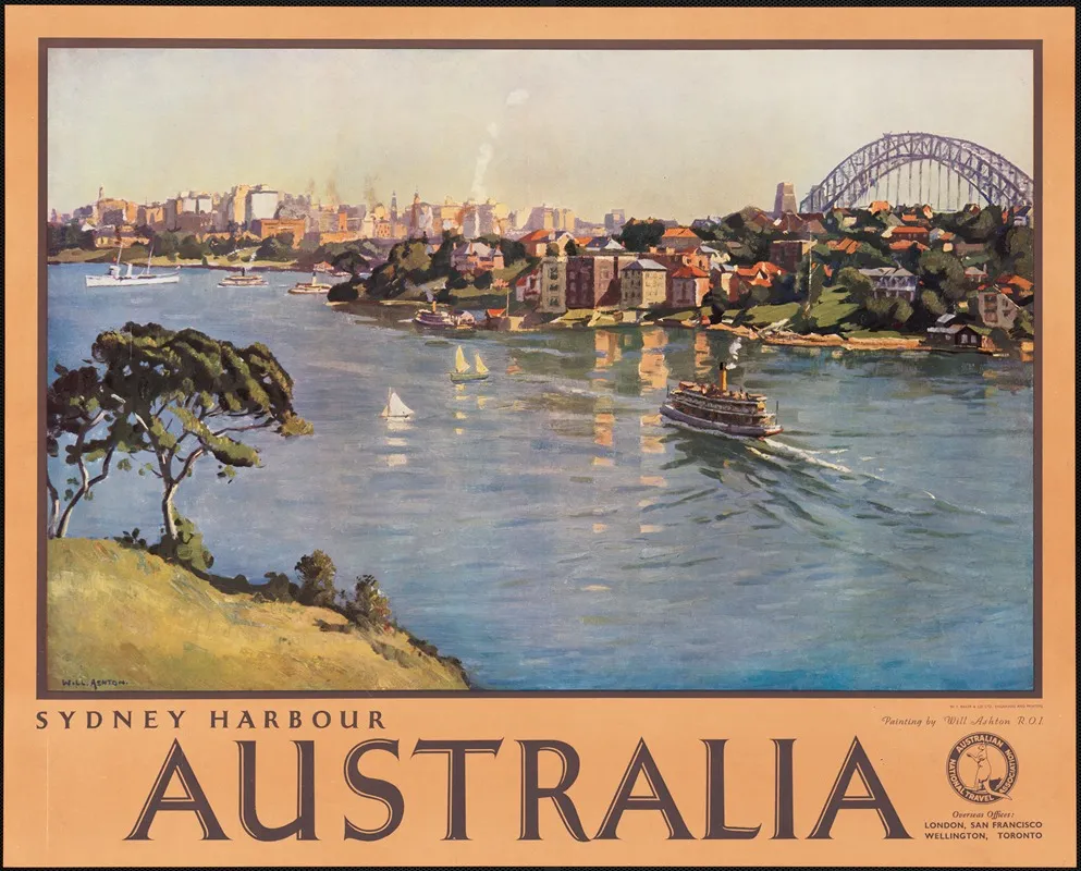 Sydney Harbour Australia Wall Art by Will Ashton - High-Resolution Digital Print