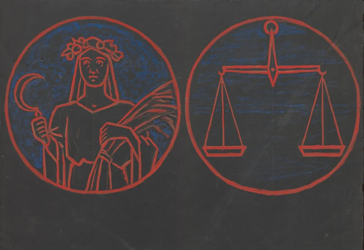 Symbols Of The Zodiac Signs Virgo And Libra