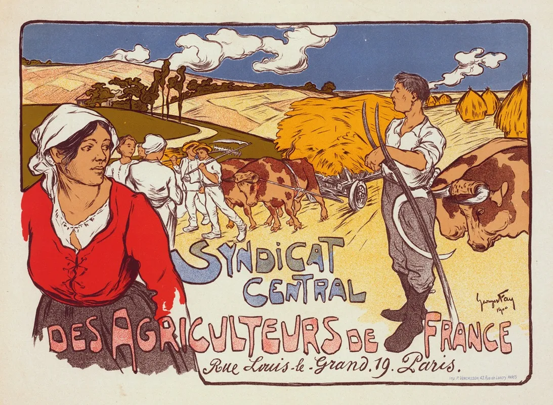Syndicat Central Des Agriculteurs De France Wall Art by Georges Fay - High-Resolution Digital Print