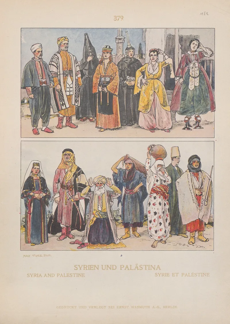 Syria And Palestine Wall Art by Adolf Rosenberg - High-Resolution Digital Print