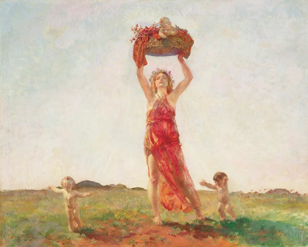 Syrid And Pattatos Wall Art by Charles Sims - High-Resolution Digital Print