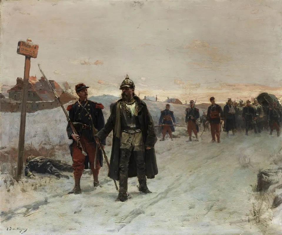 Szene Aus Dem Dt Frz Krieg Wall Art by Paul Emile Boutigny - High-Resolution Digital Print
