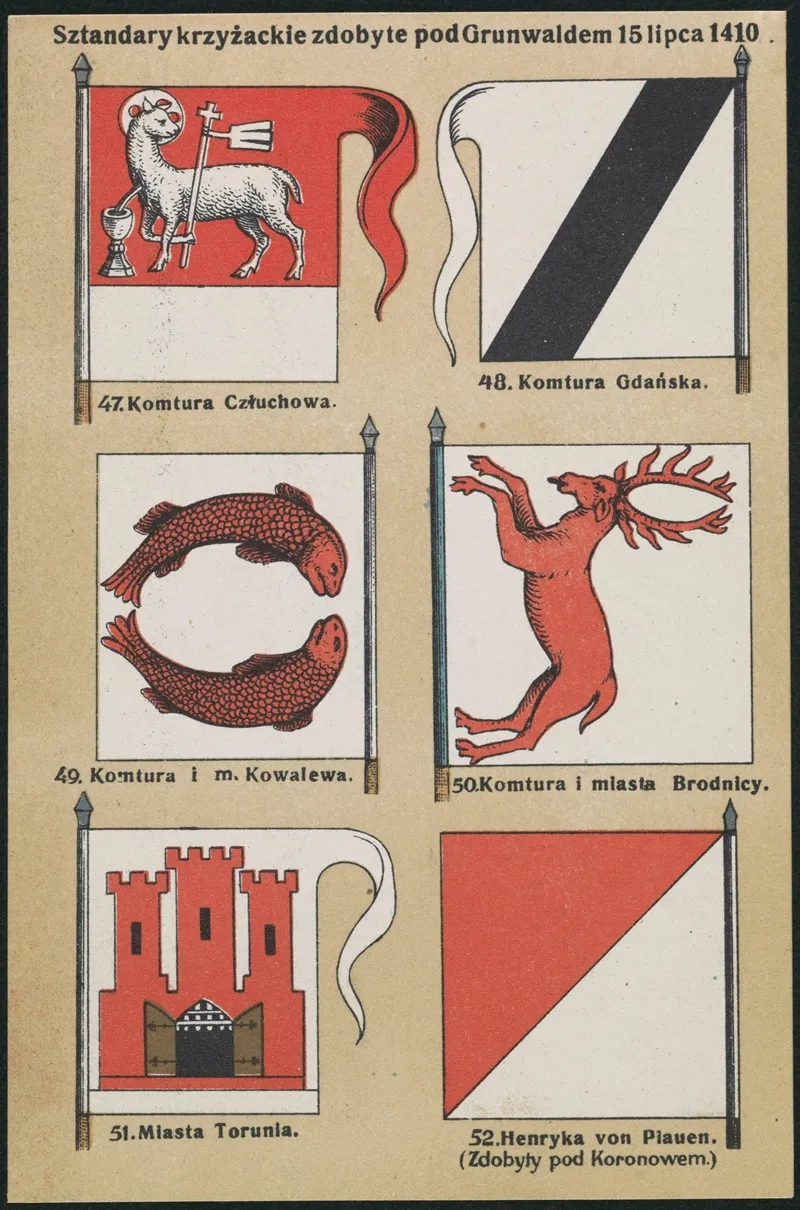 Sztandary Krzyzackie Zdobyte Pod Grunwaldem 15 Lipca 1410 Wall Art by S. W. Niemojowski - High-Resolution Digital Print